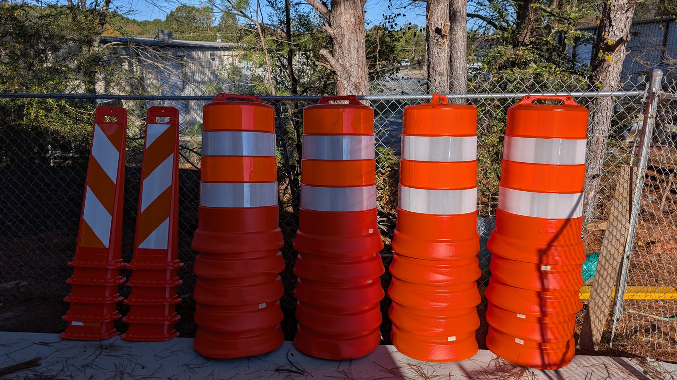 Bollards, Barricades, Barrels, & Cones