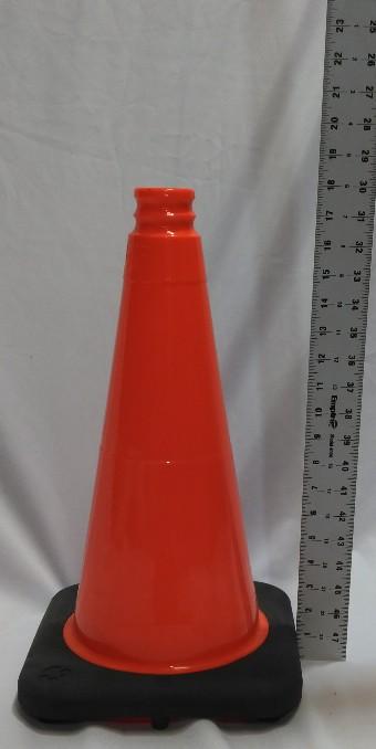 Orange 18" Traffic Cone with black base