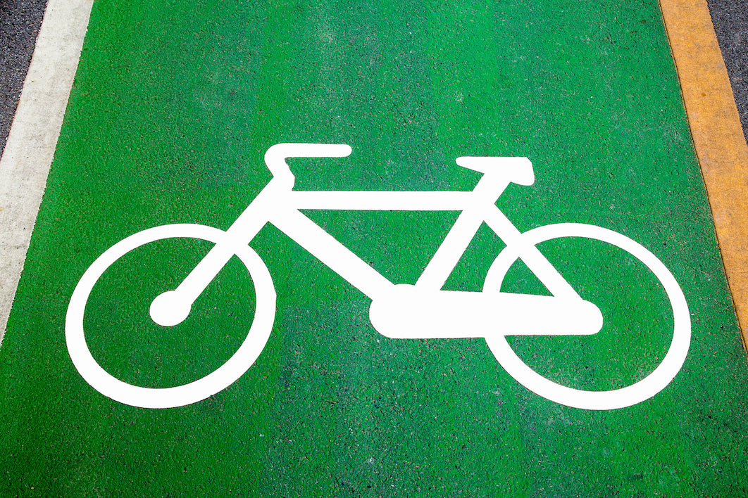 Green Bike Path Lane Paint & MMA Kits — Traffic Depot