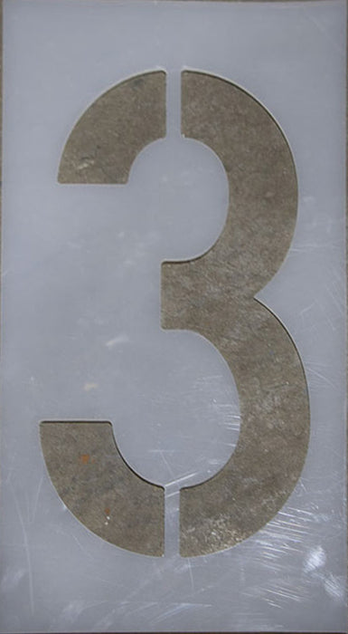 12-inch Number 3 Stencil