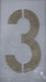 12-inch Number 3 Stencil