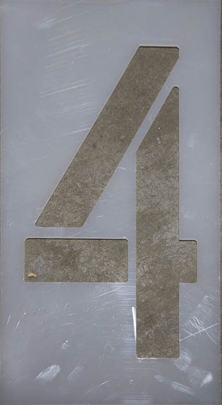 12-inch Number 4 Stencil