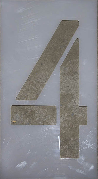 12-inch Number 4 Stencil