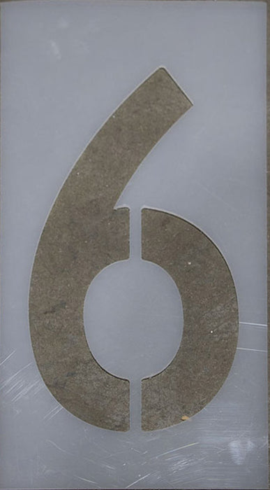 12-inch Number 6 Stencil