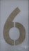 12-inch Number 6 Stencil