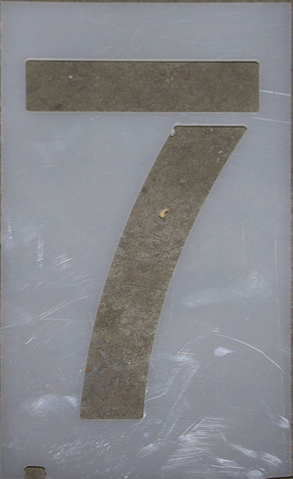 12" Number 7 Stencil