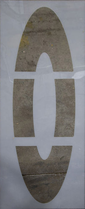 Number 0 72-inch numerical stencil