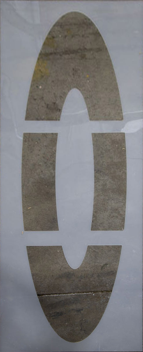 Number 0 72-inch numerical stencil