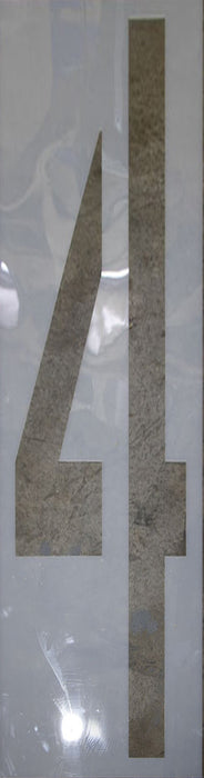 Number 4 72-inch numerical stencil