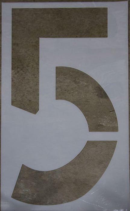 Number 5 72-inch numerical stencil