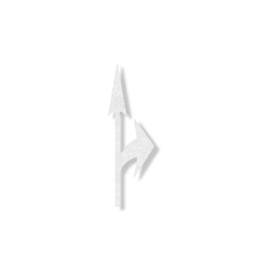 Combo Arrow Elongated Right Preformed Thermoplastic Pavement Marking Symbols - .090 | 20ft x 3ft 7in
