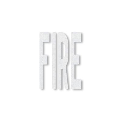 FIRE Preformed Thermoplastic Pavement Marking Legends/Words - .090 | 8ft