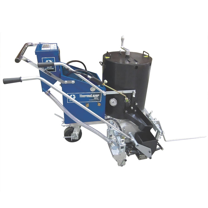 Blue and Black Graco ThermoLazer 200TC with 8 in / 20 cm FlexDie