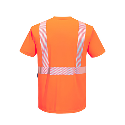 PORTWEST Hi-Vis Segmented Tape Contrast T-Shirt