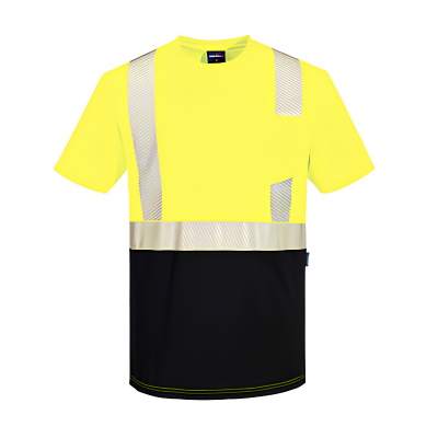 PORTWEST Hi-Vis Segmented Tape Contrast T-Shirt