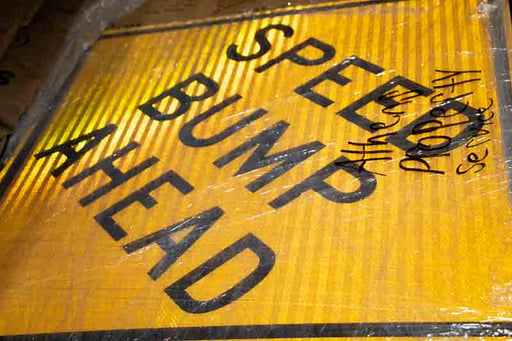 Speed Bump Ahead Sign 30" x 30"