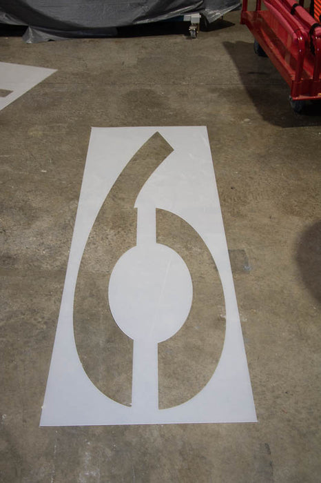 0-9 Single Number Stencils | 6ft/72in