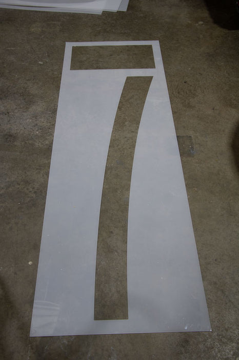 0-9 Single Number Stencils | 6ft/72in