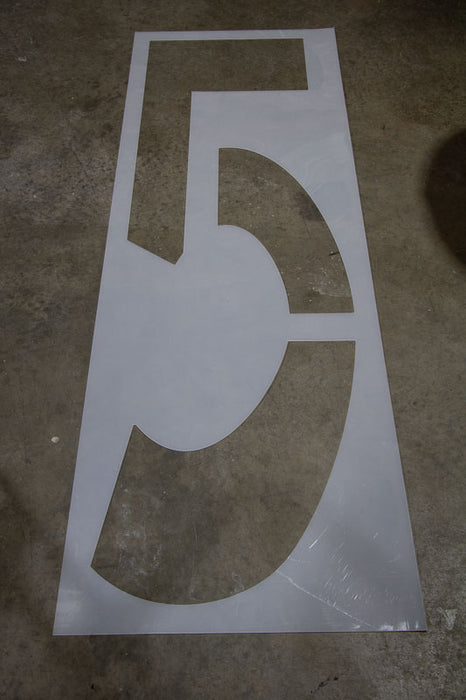 0-9 Single Number Stencils | 6ft/72in