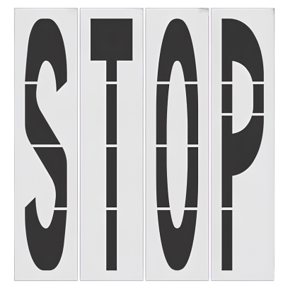 STOP Stencil for FHWA DOT 8FT