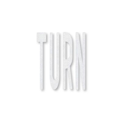 TURN Preformed Thermoplastic Pavement Marking Legends/Words | 8ft