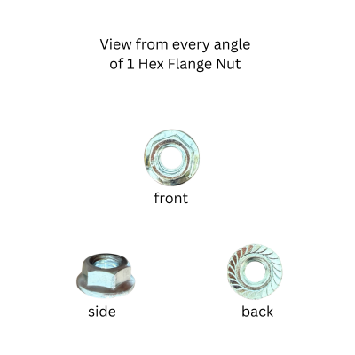 5/16-18 Hex Flange Nuts Zinc