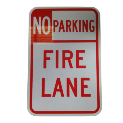 12" X 18" NO PARKING FIRE LANE R/W CGR
