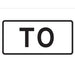 white and black MUTCD Compliant Route Sign: TO (X-M4-5)