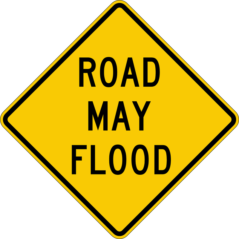 Road May Flood Sign- 36" x 36 ", High Intensity Prismatic (HIP)