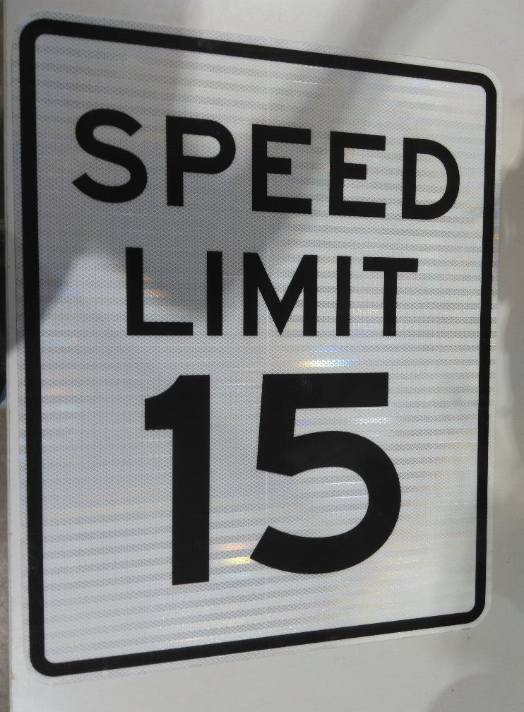 Speed Limit 15 MPH High Intensity Prismatic (HIP) Road Sign |  24 " x 30 "