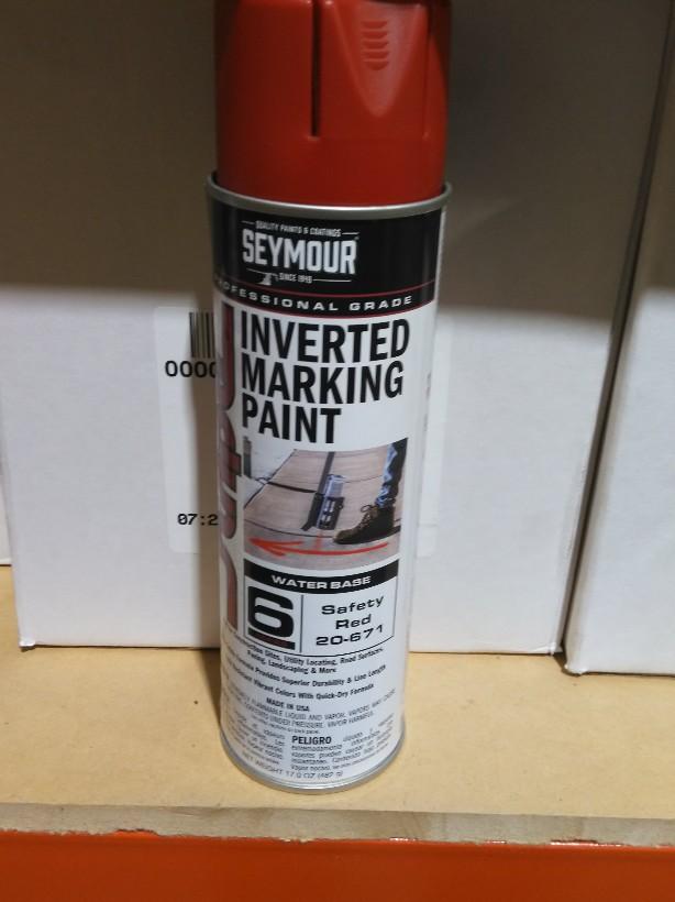 Seymour Stripe 6-Series Inverted Ground Marking, Safety Red