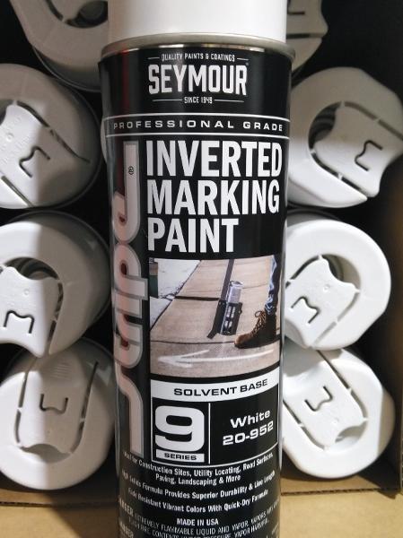 Can of 20-952 Seymour Stripe 9-Series Inverted Ground Marking Paint, White (17oz)