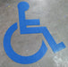 Pavement Stencil: Handicap Symbol Blue | 39" x 34"  