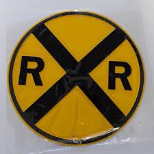 Railroad Crossing Advance Sign 36 
