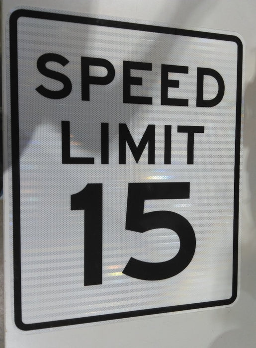Speed Limit 15 MPH High Intensity Prismatic (HIP) Road Sign |  24 " x 30 "