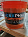 Orange bucket of AquaPhalt 6.0 asphalt and concrete permanent repair