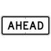 AHEAD HIP Black and White Sign 