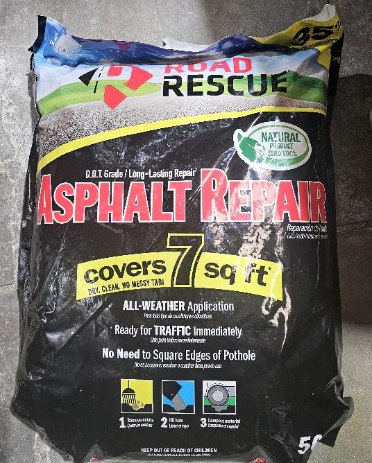 Road Rescue Black Asphalt Repair 50 lb
