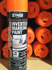 Case of Fluorescent Orange, 20-957 Seymour Stripe 9-Series Inverted Ground Marking Paint