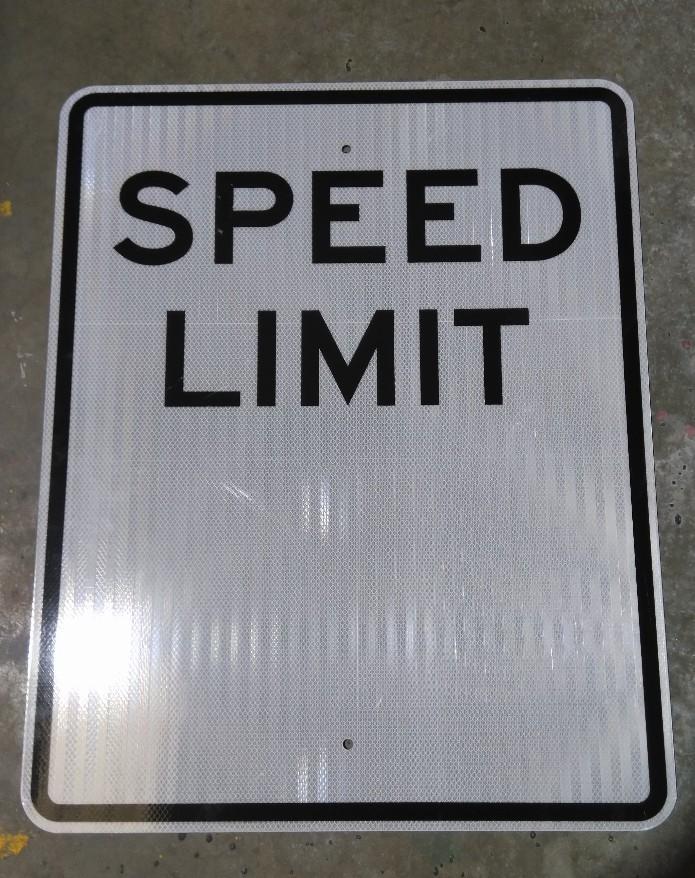 Speed Limit Sign 24 " x 30 ", High Intensity Prismatic (HIP),