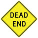 yellow and black W14-1 Dead End High Intensity Prismatic (HIP) Sign | 30 " x 30 "