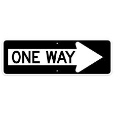 One Way Sign, with Right Arrow 24 " x 30 ", Diamond Grade
