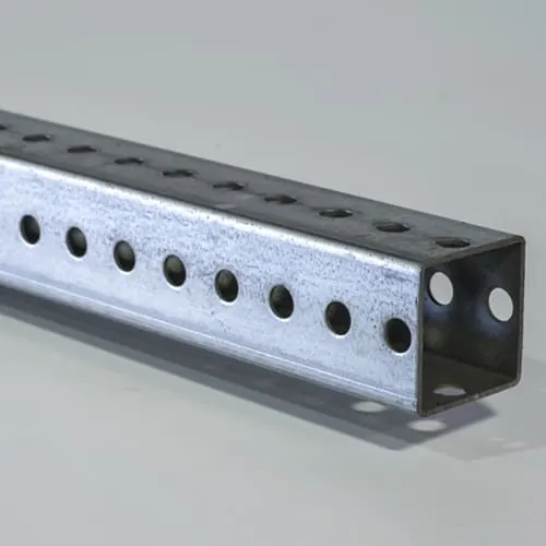 Galvanized Steel Square Sign Posts | 12ft x 2in x 2in — Traffic Depot