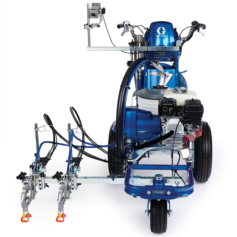 Graco LineLazer V 3900 HP Automatic Series Gas Airless Line Striper, 2 Auto Guns, LazerGuide 2000