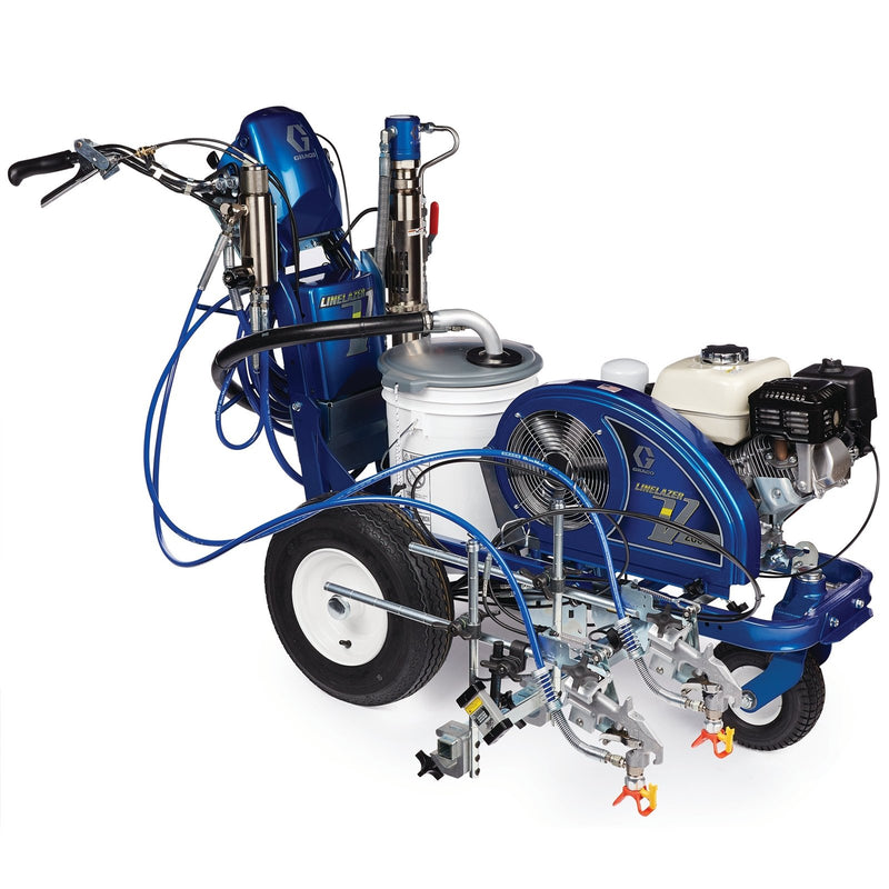 Graco 17H463 LineLazer V 200HS HP Automatic Series Gas Hydraulic Airless Line Striper, 1 Auto Gun, 1 Manual Gun