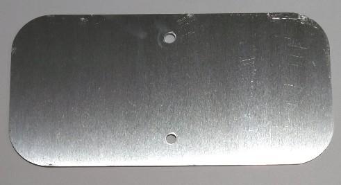 Aluminum 12" x 6" Horizontal Rectangle Sign Blank