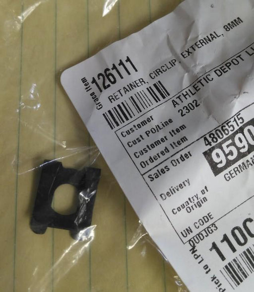 Graco 126111 - 8mm External Circlip Retainer Ring