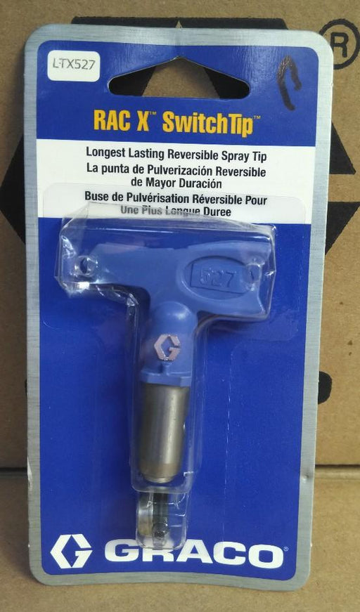 Blue handle, Graco LTX527 - RAC X SwitchTip in blue Graco packaging