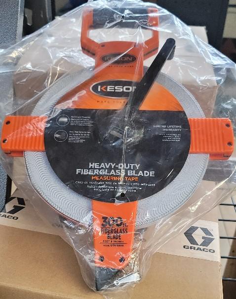 Orange Keson OTS Heavy Duty Fiberglass Blade Measuring Tape