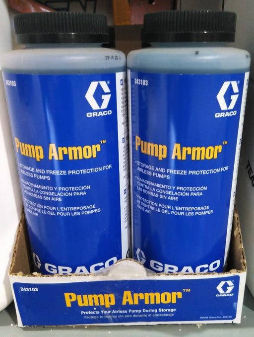 Bottle of Graco Pump Armor Fluid Part # 243103 FLUID